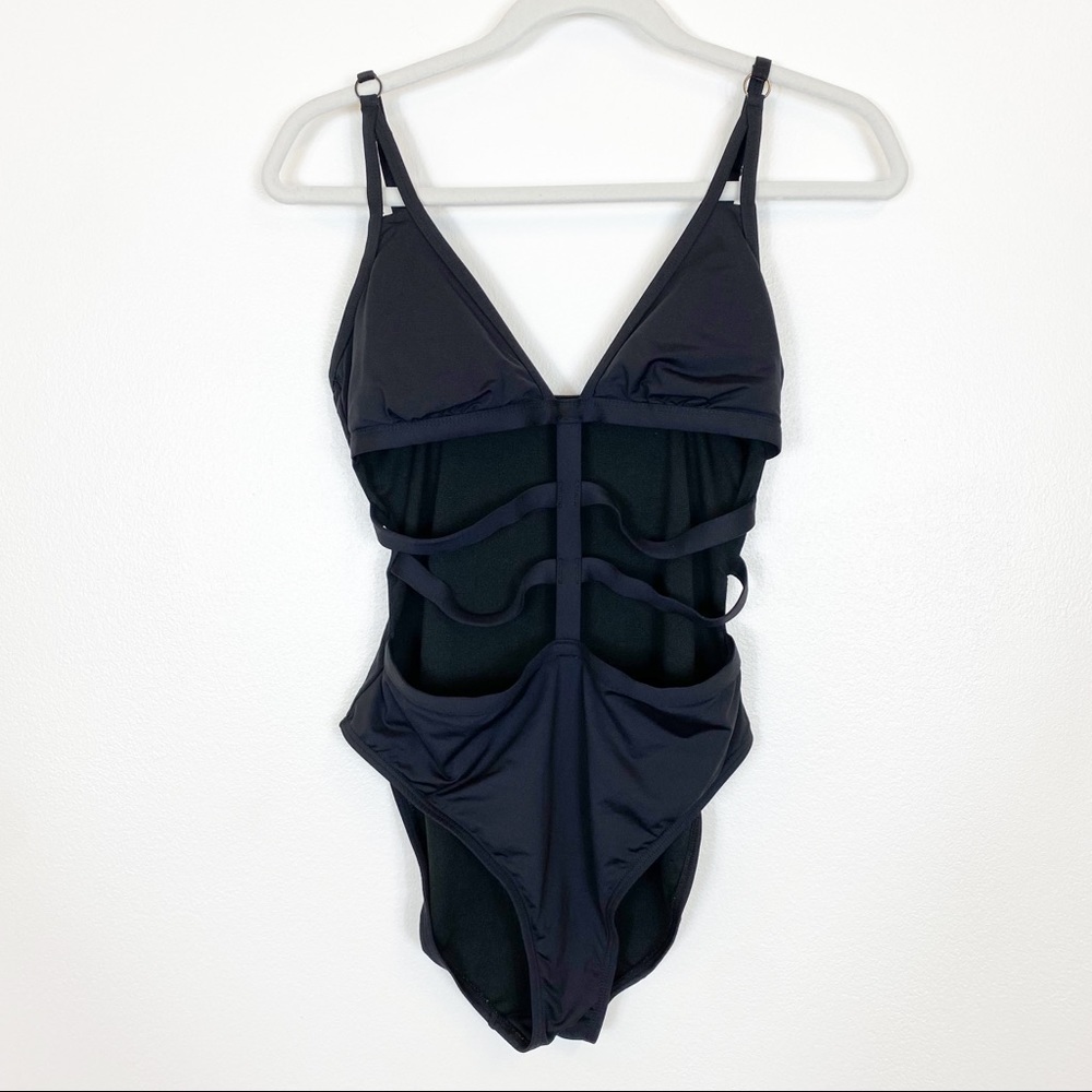 Kenneth Cole One Piece Swimsuit Black Size S/M